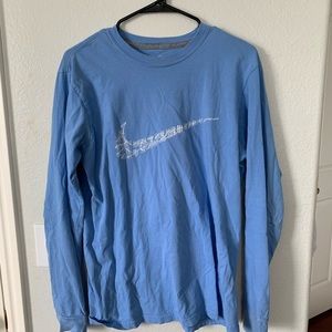 Blue nike long sleeve t shirt size M